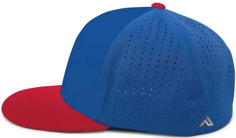 Pacific Headwear ES474 Perforated F3 Performance Flexfit Cap - Royal Red