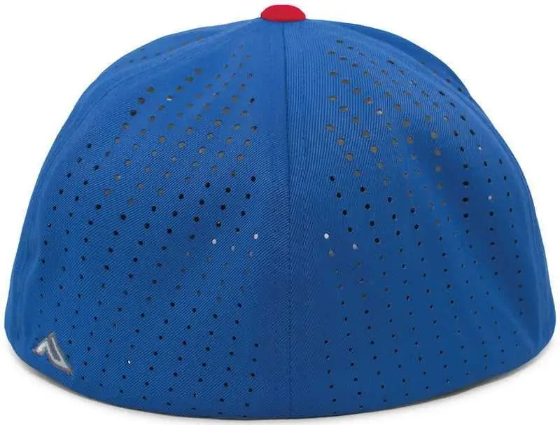 Pacific Headwear ES474 Perforated F3 Performance Flexfit Cap - Royal Red