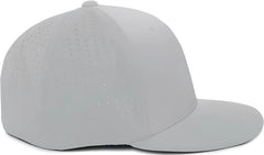 Pacific Headwear ES474 Perforated F3 Performance Flexfit Cap Silver