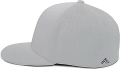 Pacific Headwear ES474 Perforated F3 Performance Flexfit Cap Silver