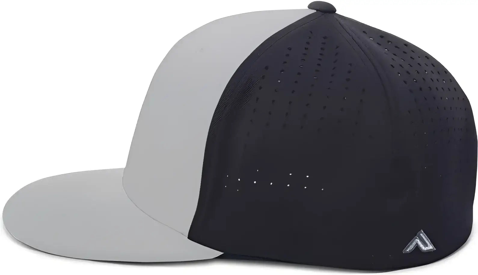 Pacific Headwear ES474 Perforated F3 Performance Flexfit Cap - Silver Navy Silver
