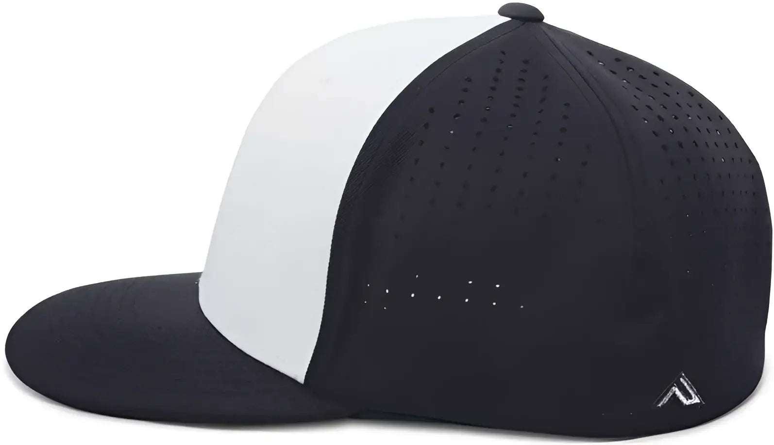 Pacific Headwear ES474 Perforated F3 Performance Flexfit Cap - White Navy Navy