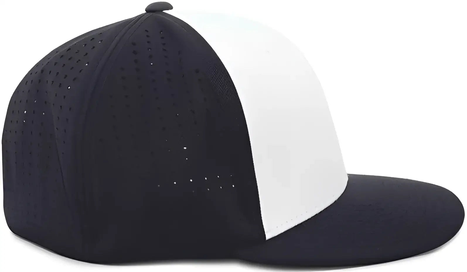 Pacific Headwear ES474 Perforated F3 Performance Flexfit Cap - White Navy Navy