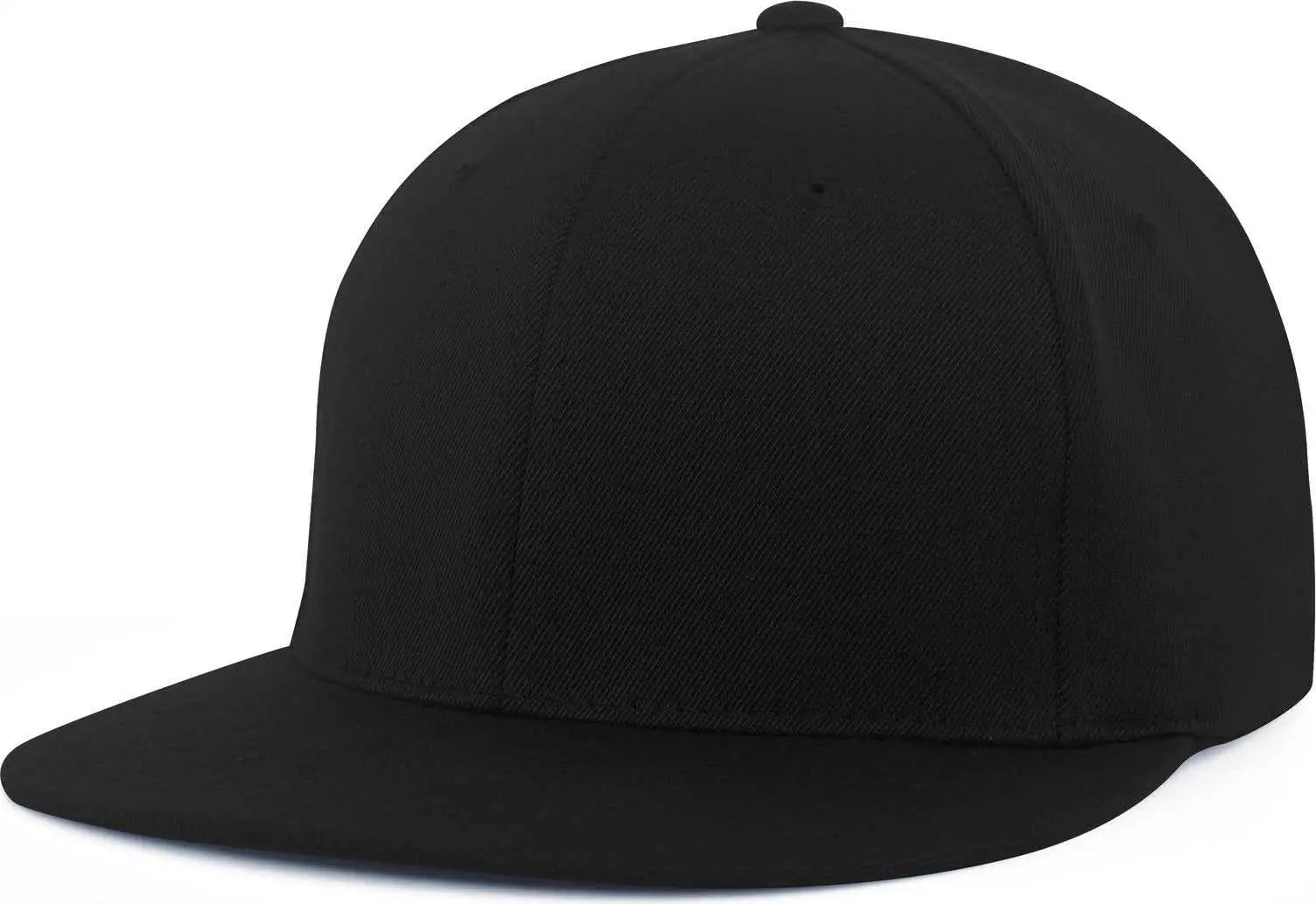 Pacific Headwear Es811 Premium A/C???????? Performance Flexfit Cap - Black - Black / 6 3/8’’ - 6 7/8’’