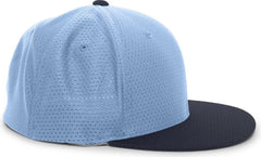 Pacific Headwear ES818 Air Jersey Performance Flexfit Cap - Columbia Blue Navy
