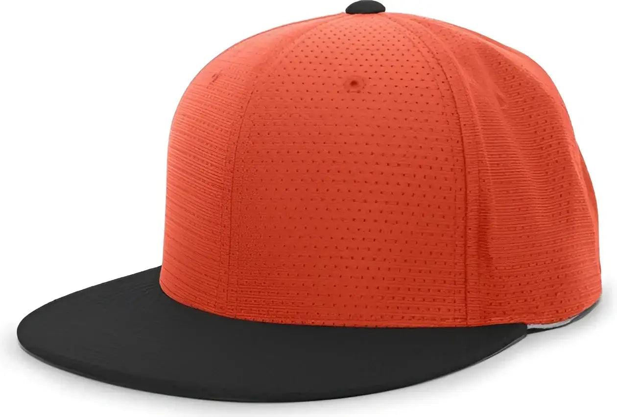 Pacific Headwear ES818 Air Jersey Performance Flexfit Cap - Orange Black