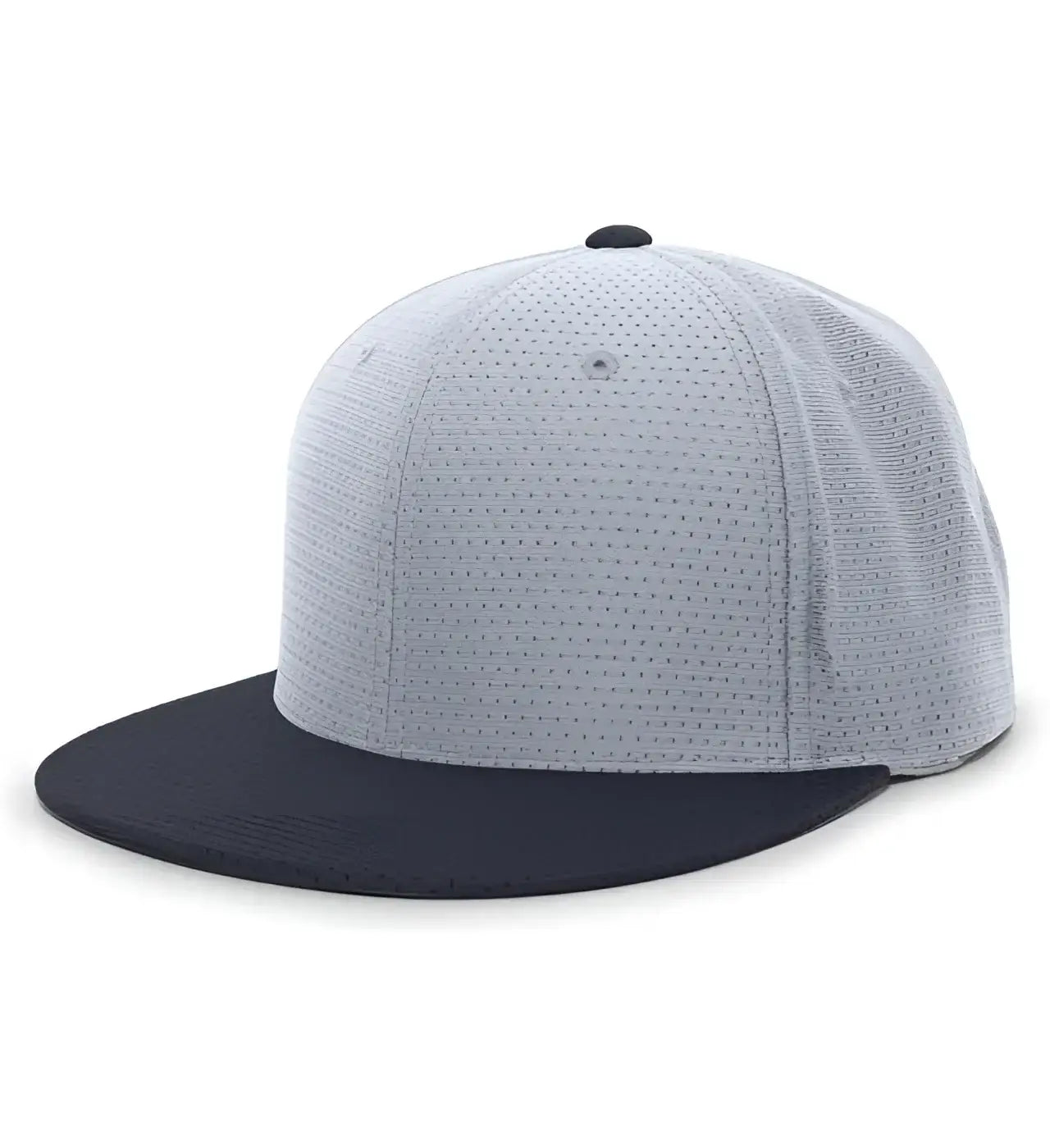 Pacific Headwear ES818 Air Jersey Performance Flexfit Cap - Silver Navy