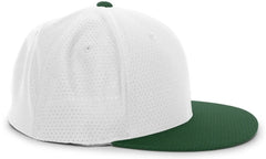 Pacific Headwear ES818 Air Jersey Performance Flexfit Cap White Dark Green