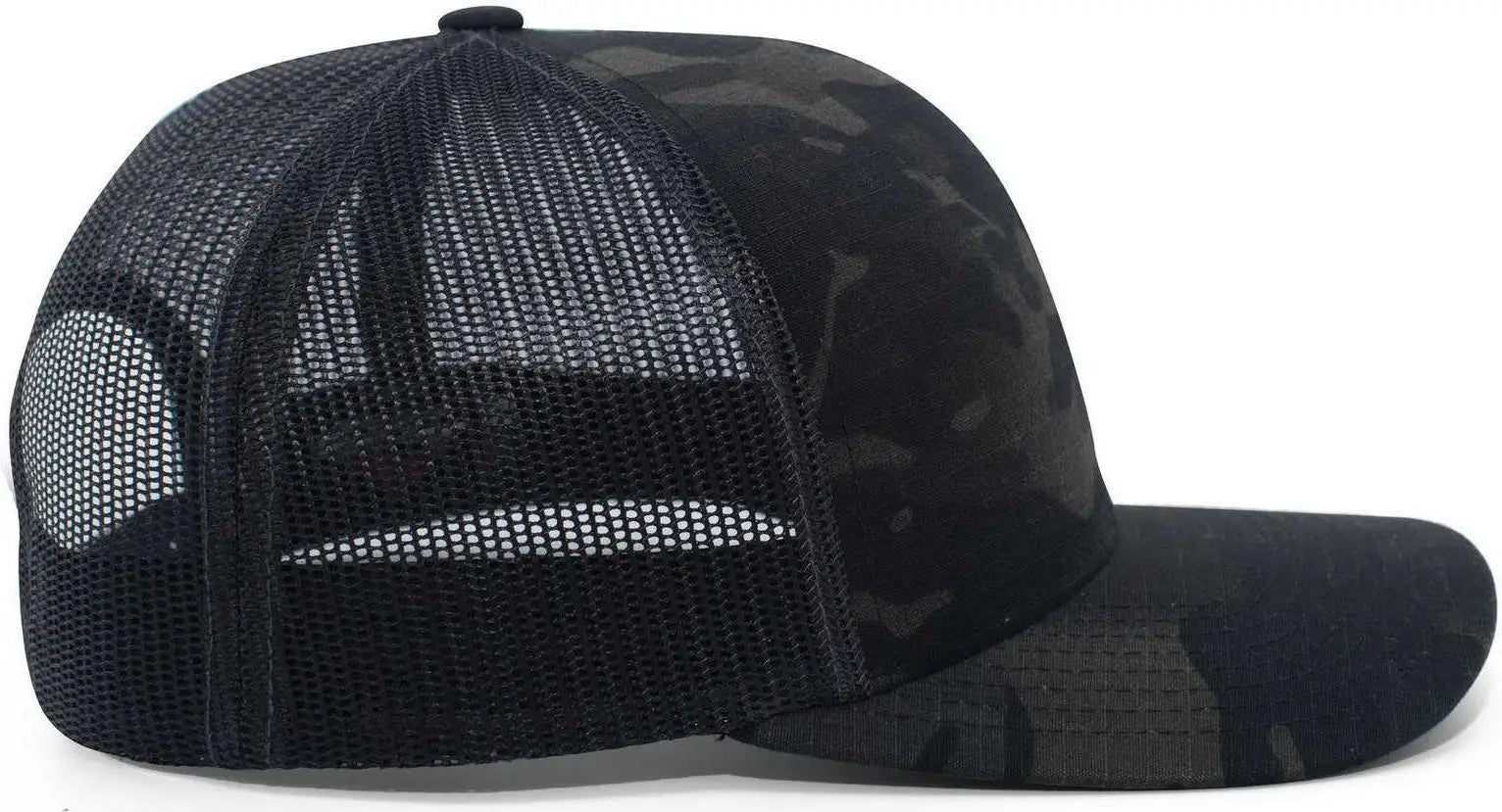 Pacific Headwear M08 MultiCam Snapback Trucker Cap - Multicam Black Black - Multi-Colored / 7’’ - 7 7/8’’