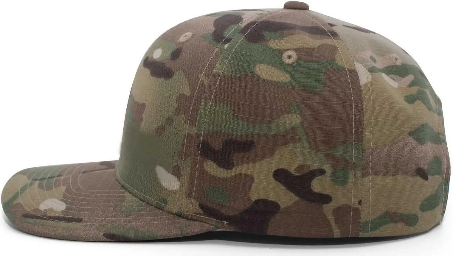 Pacific Headwear M35 MultiCam Ripstop Cordura Snapback Cap - Multicam Black - Multi-Colored / 7’’ - 7 7/8’’