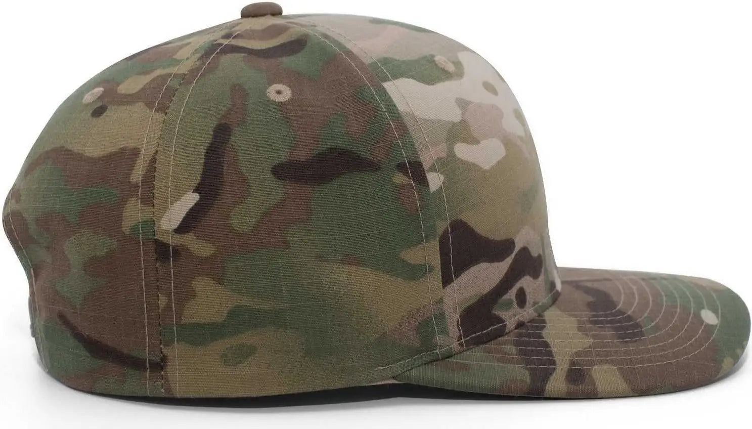 Pacific Headwear M35 MultiCam Ripstop Cordura Snapback Cap - Multicam Black - Multi-Colored / 7’’ - 7 7/8’’