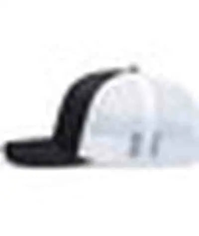Pacific Headwear P113 Eco Trucker Snapback - Black White Black - Black White / 7’’ 7 7/8’’