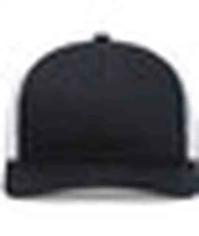 Pacific Headwear P113 Eco Trucker Snapback - Black White Black - Black White / 7’’ 7 7/8’’
