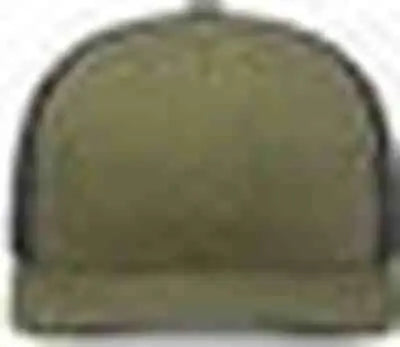 Pacific Headwear P113 Eco Trucker Snapback - Moss Lt Charcoal Moss - Olive Gray / 7’’ 7 7/8’’