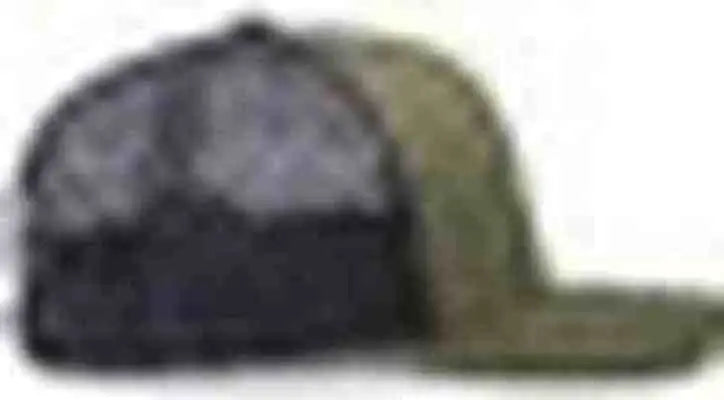 Pacific Headwear P113 Eco Trucker Snapback - Moss Lt Charcoal Moss - Olive Gray / 7’’ 7 7/8’’