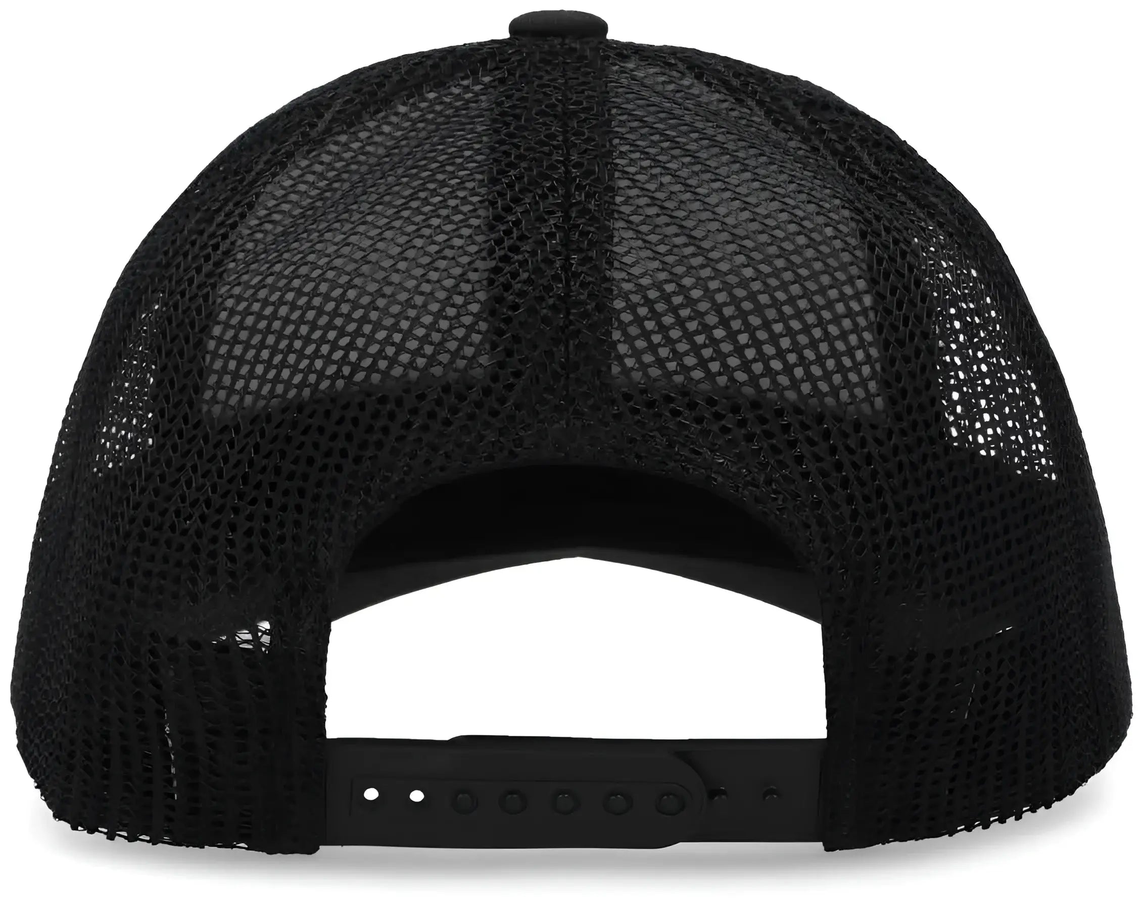 Pacific Headwear P114 Low-Pro Trucker Cap - Black