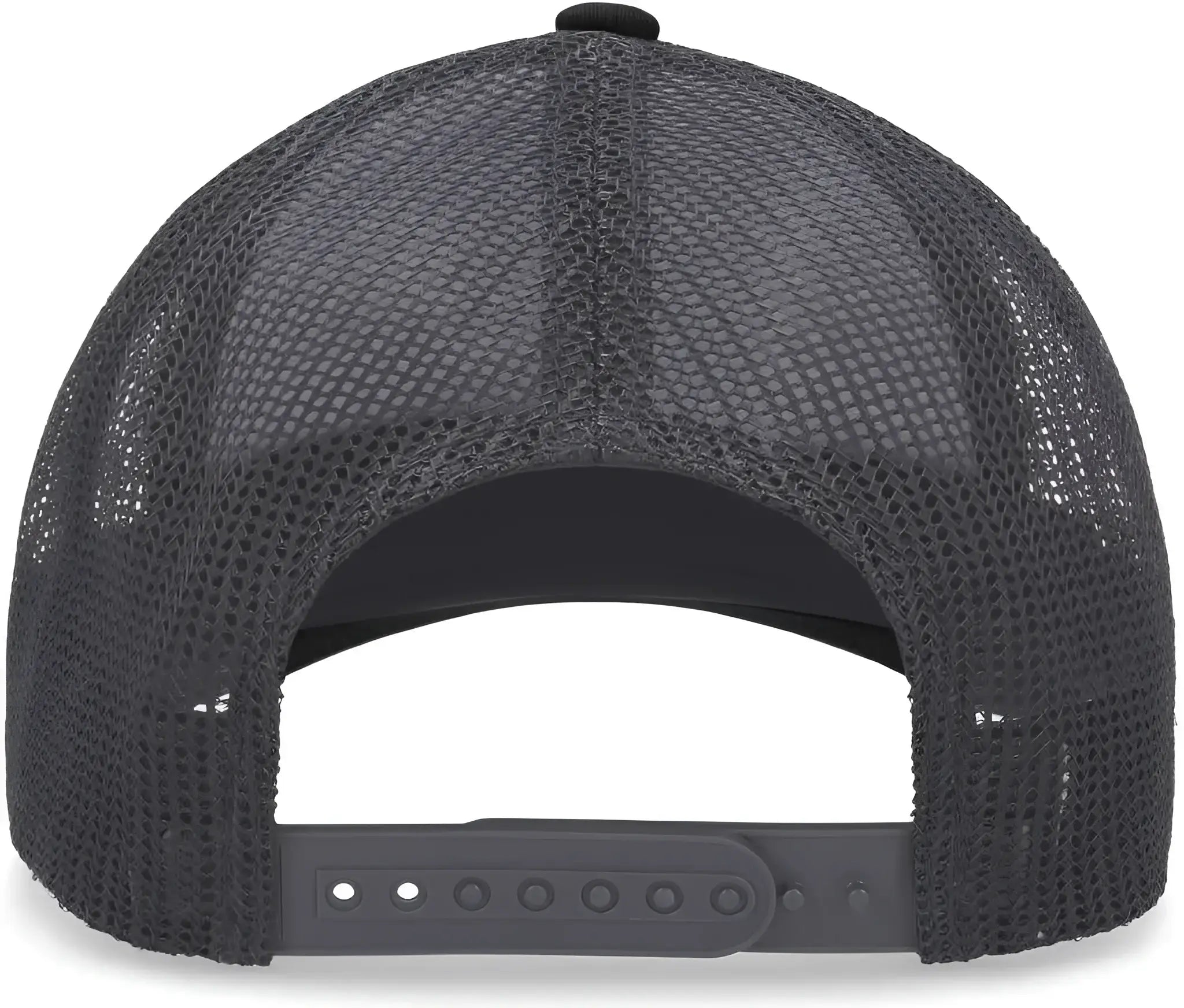 Pacific Headwear P114 Low-Pro Trucker Cap - Black Graphite Black