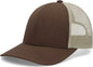 Pacific Headwear P114 Low-Pro Trucker Cap - Brown Khaki Brown - Brown Khaki Brown / 6 1/2’’ - 7’’