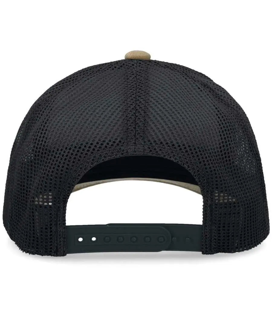 Pacific Headwear P114 Low-Pro Trucker Cap - Buck Lt Charcoal Buck - Buck Lt Charcoal Buck / 7’’ - 7 7/8’’