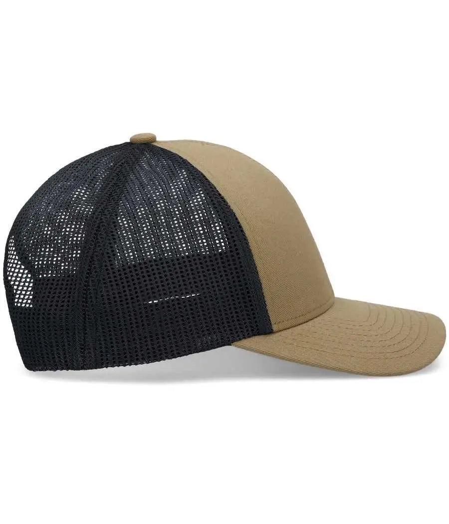 Pacific Headwear P114 Low-Pro Trucker Cap - Buck Lt Charcoal Buck - Buck Lt Charcoal Buck / 7’’ - 7 7/8’’