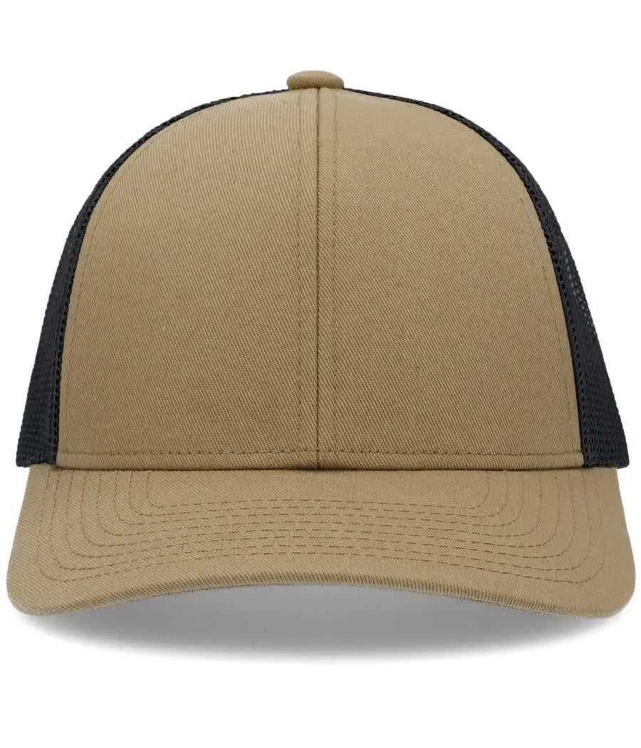 Pacific Headwear P114 Low-Pro Trucker Cap - Buck Lt Charcoal Buck - Buck Lt Charcoal Buck / 7’’ - 7 7/8’’