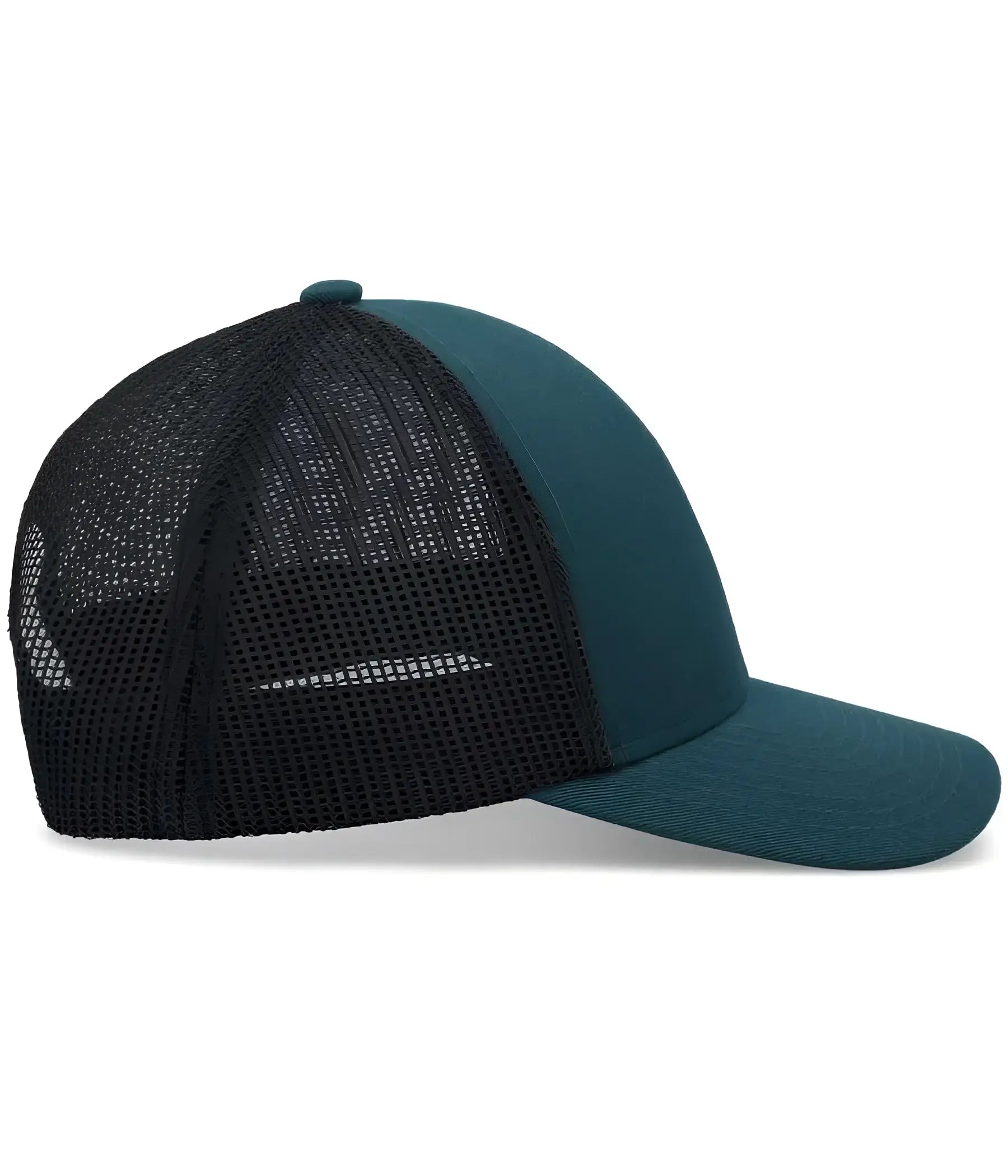 Pacific Headwear P114 Low-Pro Trucker Cap - Dark Teal Lt Charcoal Dark Teal - Dark Teal Lt Charcoal Dark Teal / 7’’ - 7