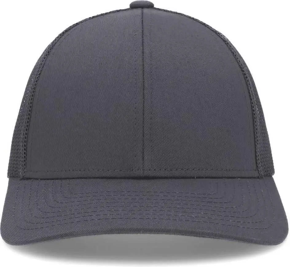 Pacific Headwear P114 Low-Pro Trucker Cap - Graphite