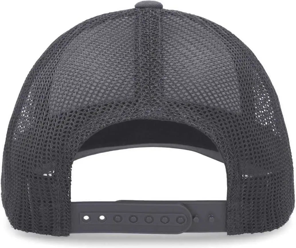 Pacific Headwear P114 Low-Pro Trucker Cap - Graphite
