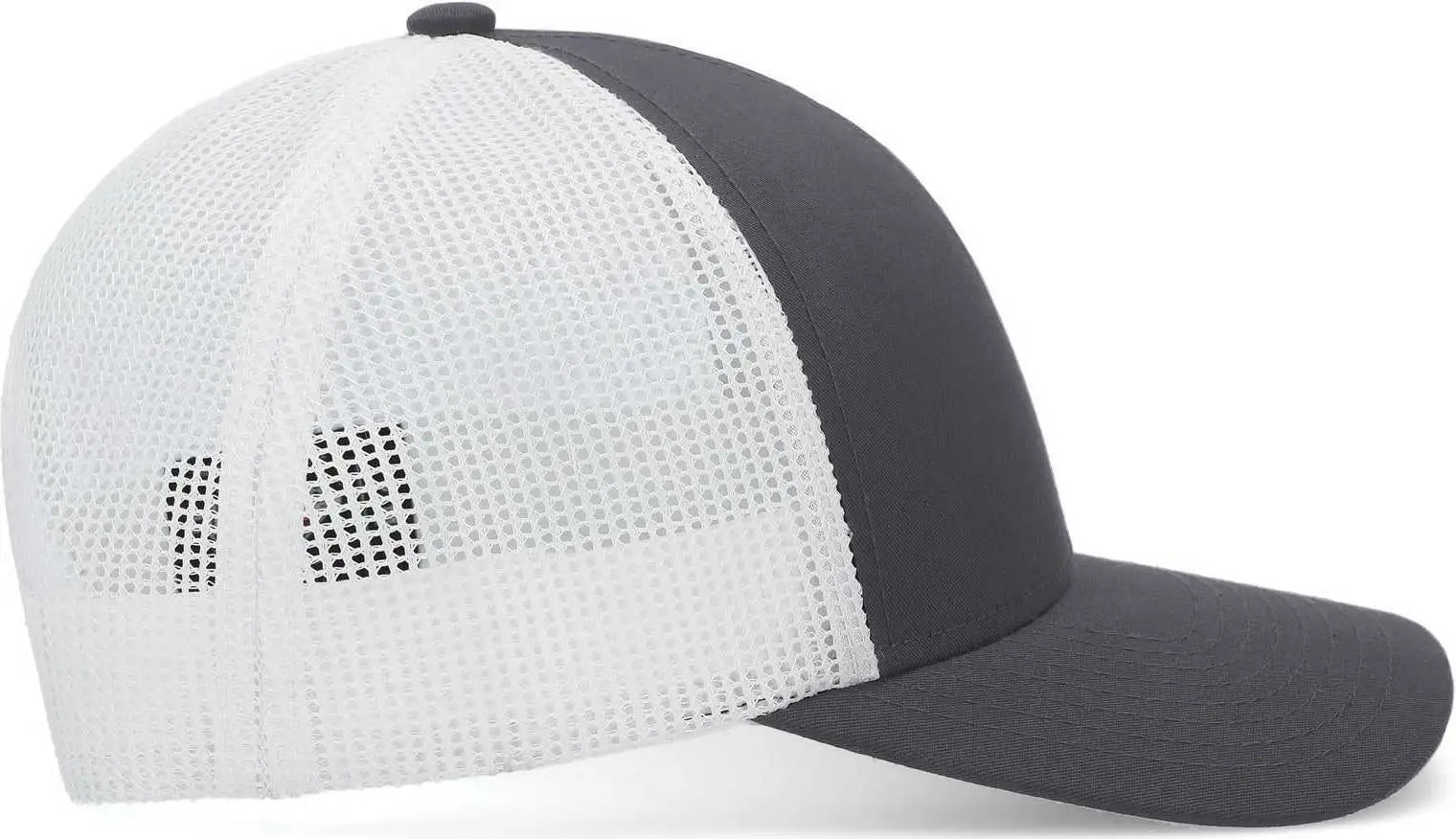 Pacific Headwear P114 Low-Pro Trucker Cap - Graphite White Graphite