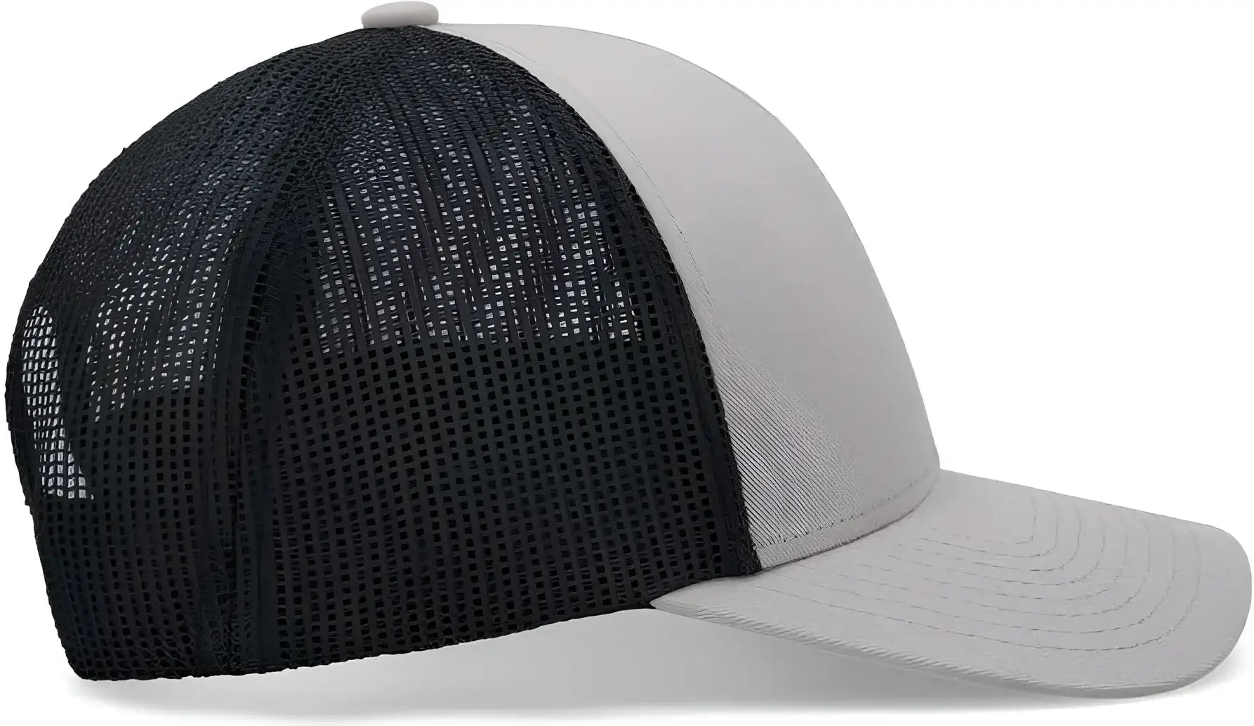Pacific Headwear P114 Low-Pro Trucker Cap - Heather Grey Light Charcoal Heather Grey