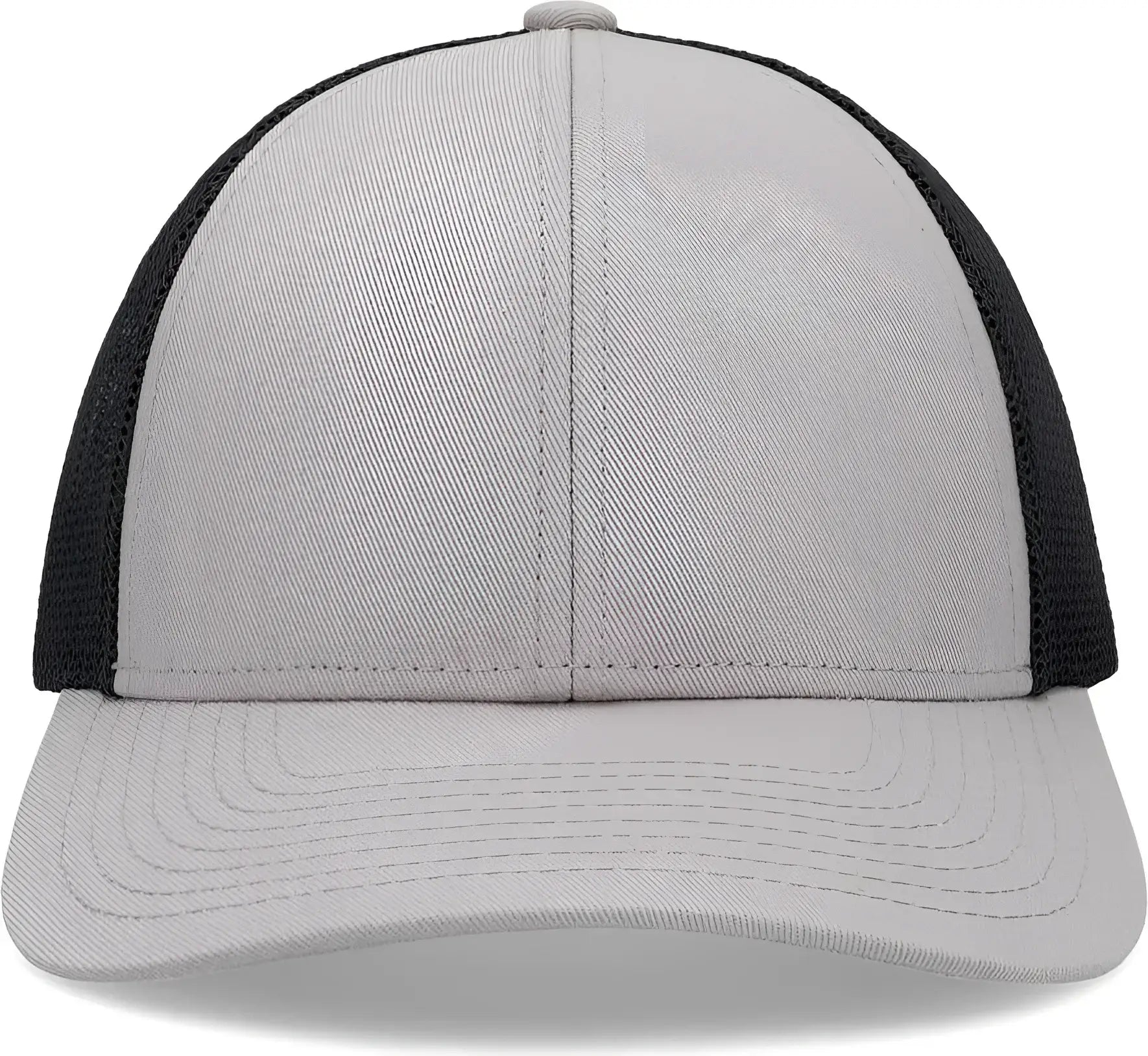 Pacific Headwear P114 Low-Pro Trucker Cap - Heather Grey Light Charcoal Heather Grey