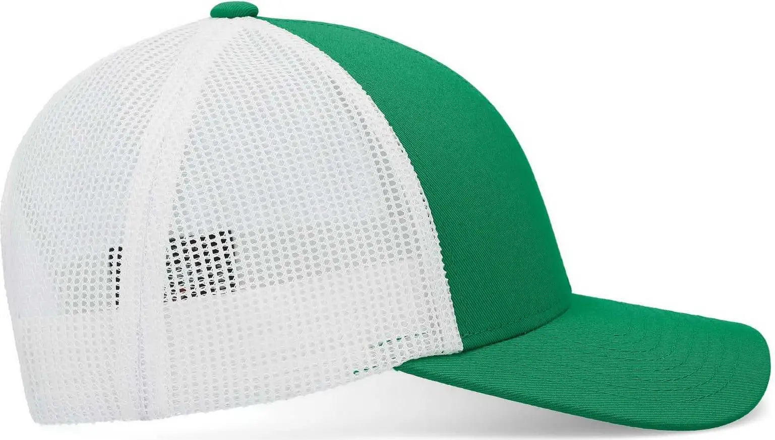 Pacific Headwear P114 Low-Pro Trucker Cap - Kelly White Kelly