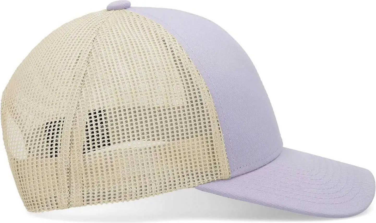 Pacific Headwear P114 Low-Pro Trucker Cap - Lavender Beige Lavender - Lavender Beige Lavender / 7’’ - 7 7/8’’