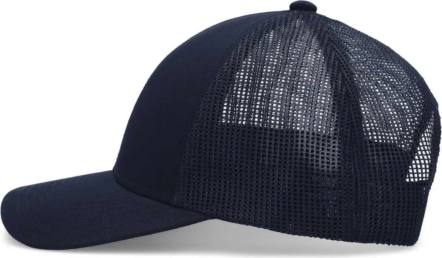 Pacific Headwear P114 Low-Pro Trucker Cap - Navy