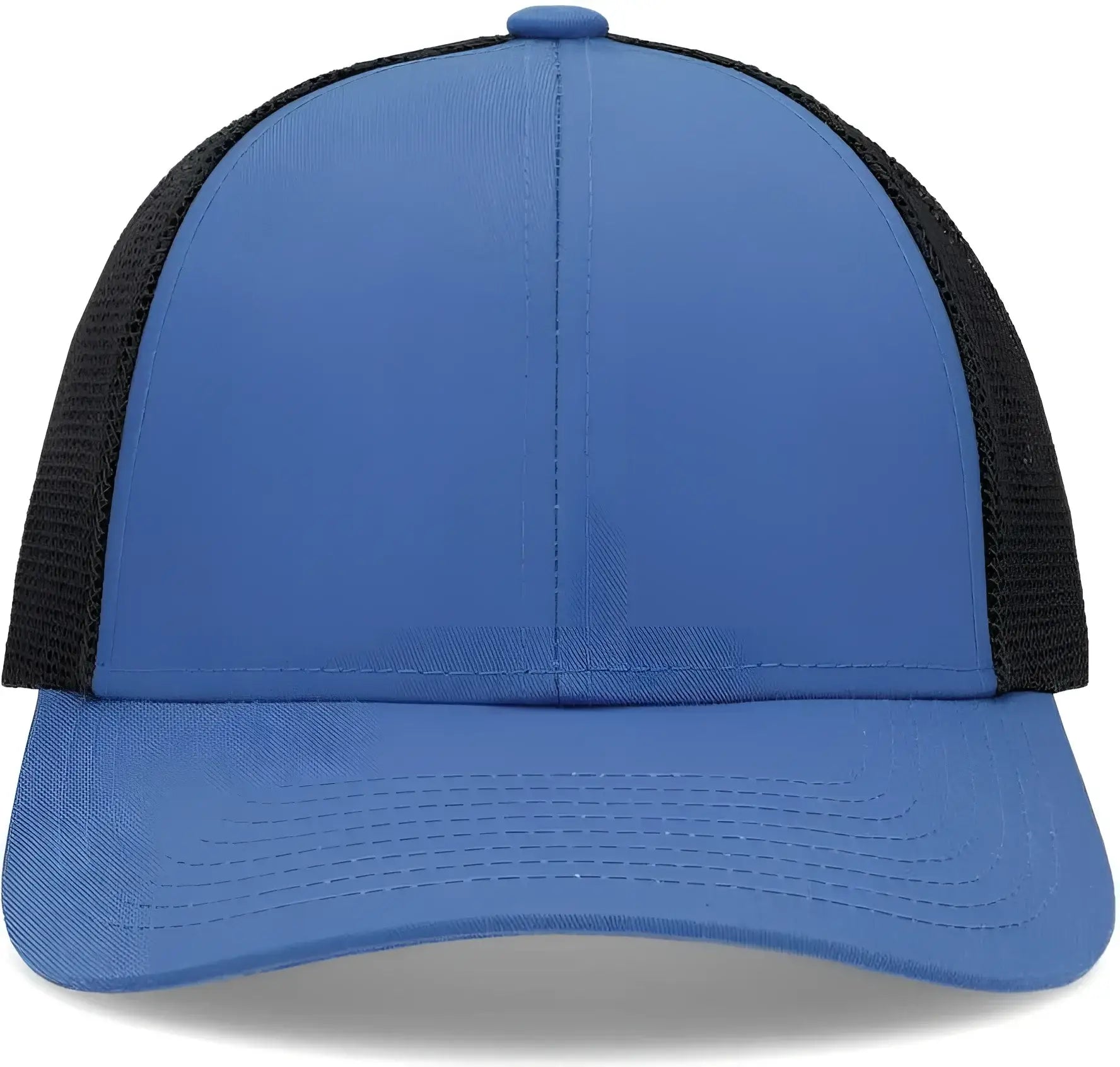 Pacific Headwear P114 Low-Pro Trucker Cap - Ocean Blue Light Charcoal Ocean Blue