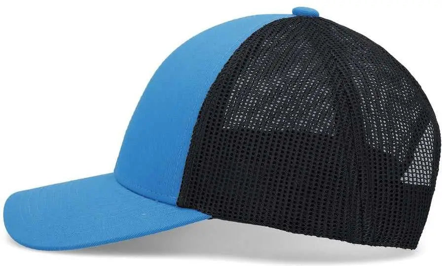 Pacific Headwear P114 Low-Pro Trucker Cap - Panther Teal Light Charcoal Panther Teal
