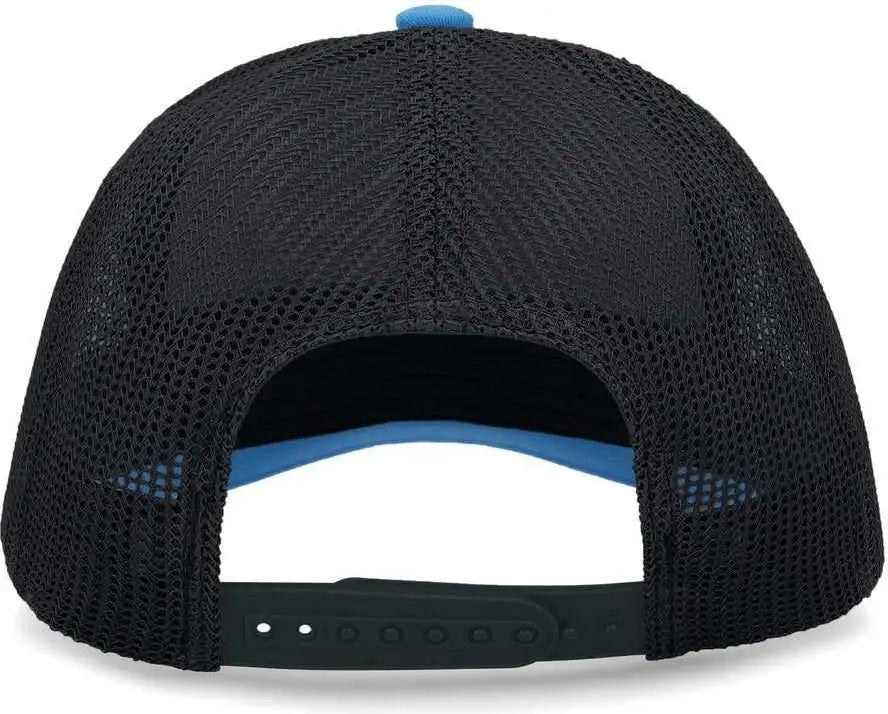 Pacific Headwear P114 Low-Pro Trucker Cap - Panther Teal Light Charcoal Panther Teal