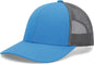 Pacific Headwear P114 Low-Pro Trucker Cap - Panther Teal Light Charcoal Panther Teal - Panther Teal Light Charcoal