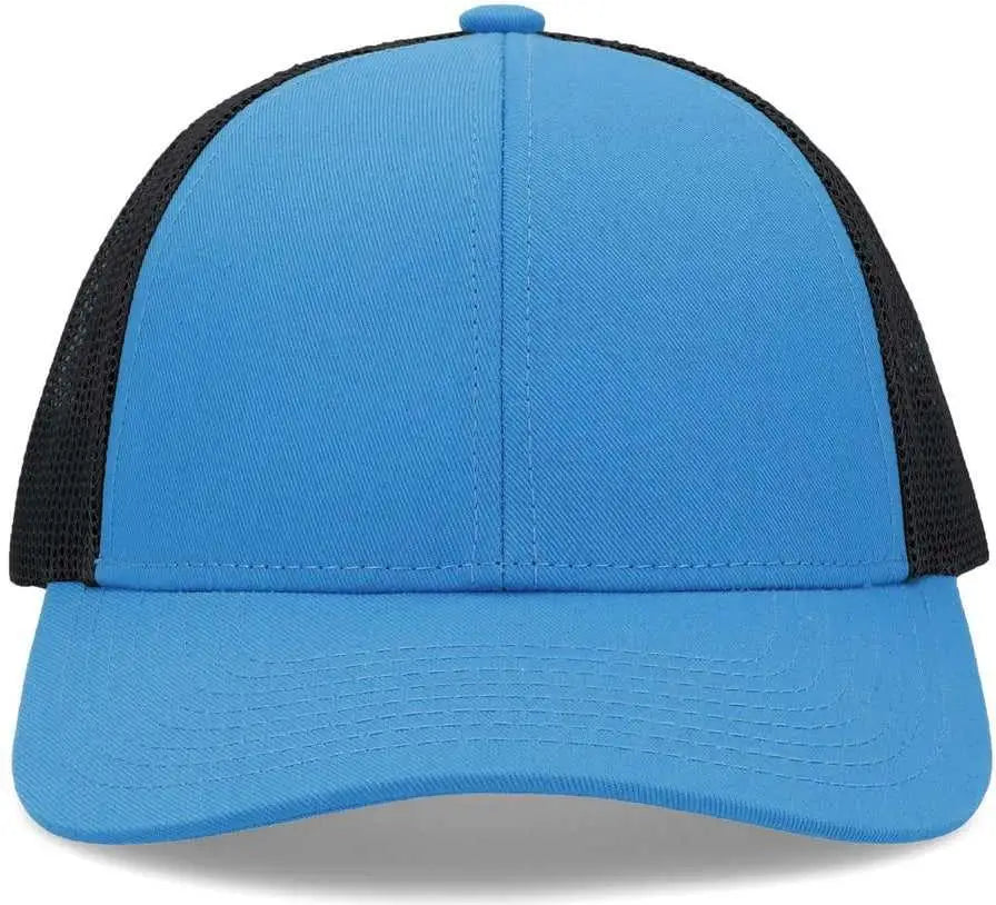 Pacific Headwear P114 Low-Pro Trucker Cap - Panther Teal Light Charcoal Panther Teal