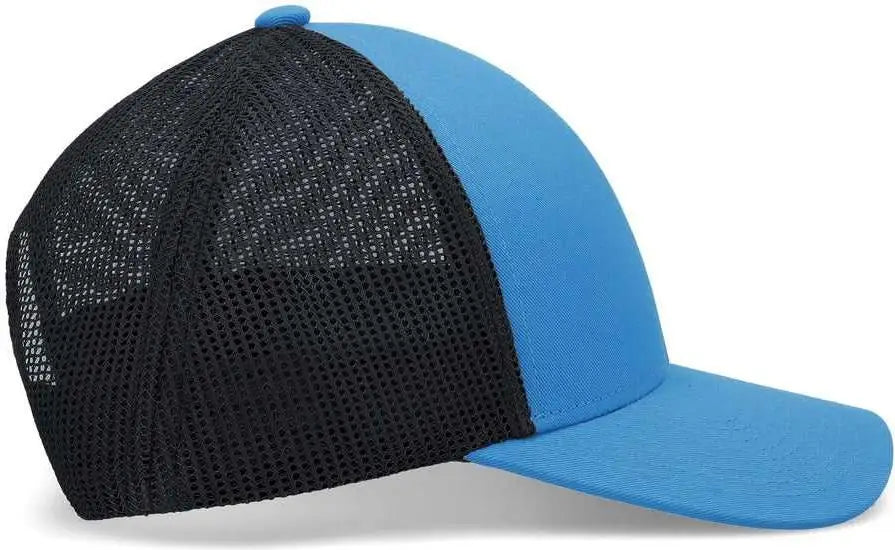 Pacific Headwear P114 Low-Pro Trucker Cap - Panther Teal Light Charcoal Panther Teal