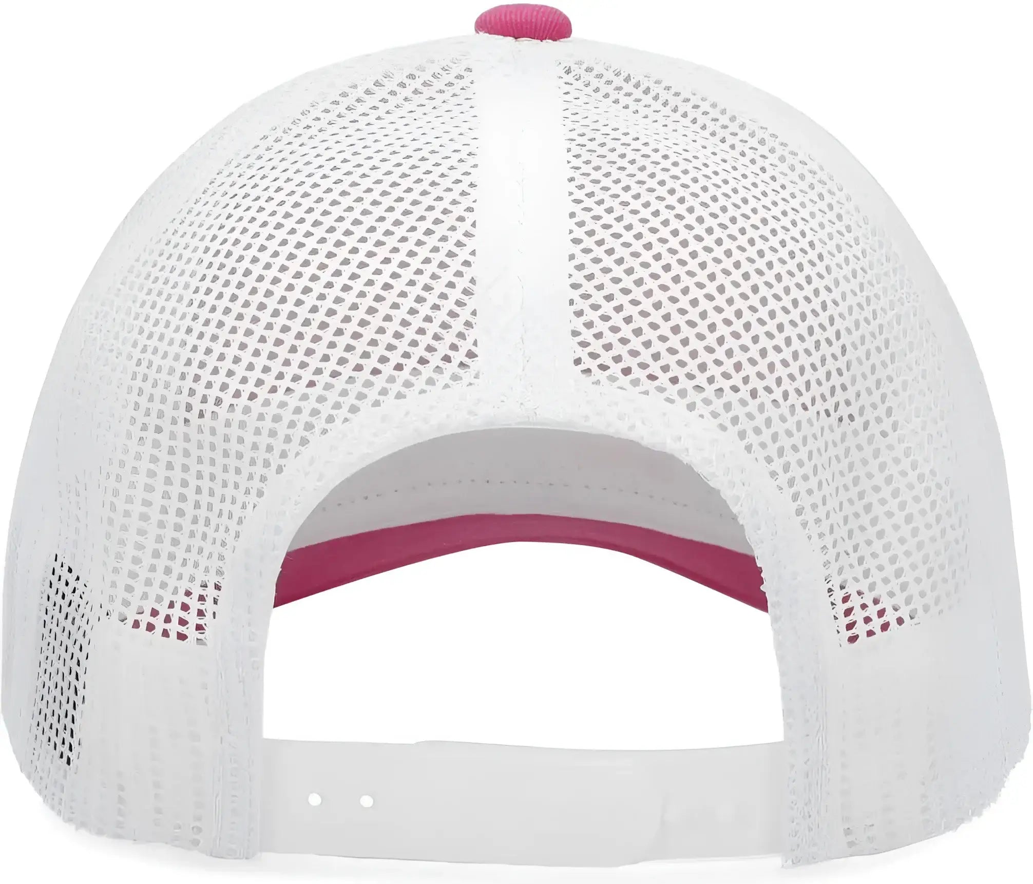 Pacific Headwear P114 Low-Pro Trucker Cap - Pink White Pink