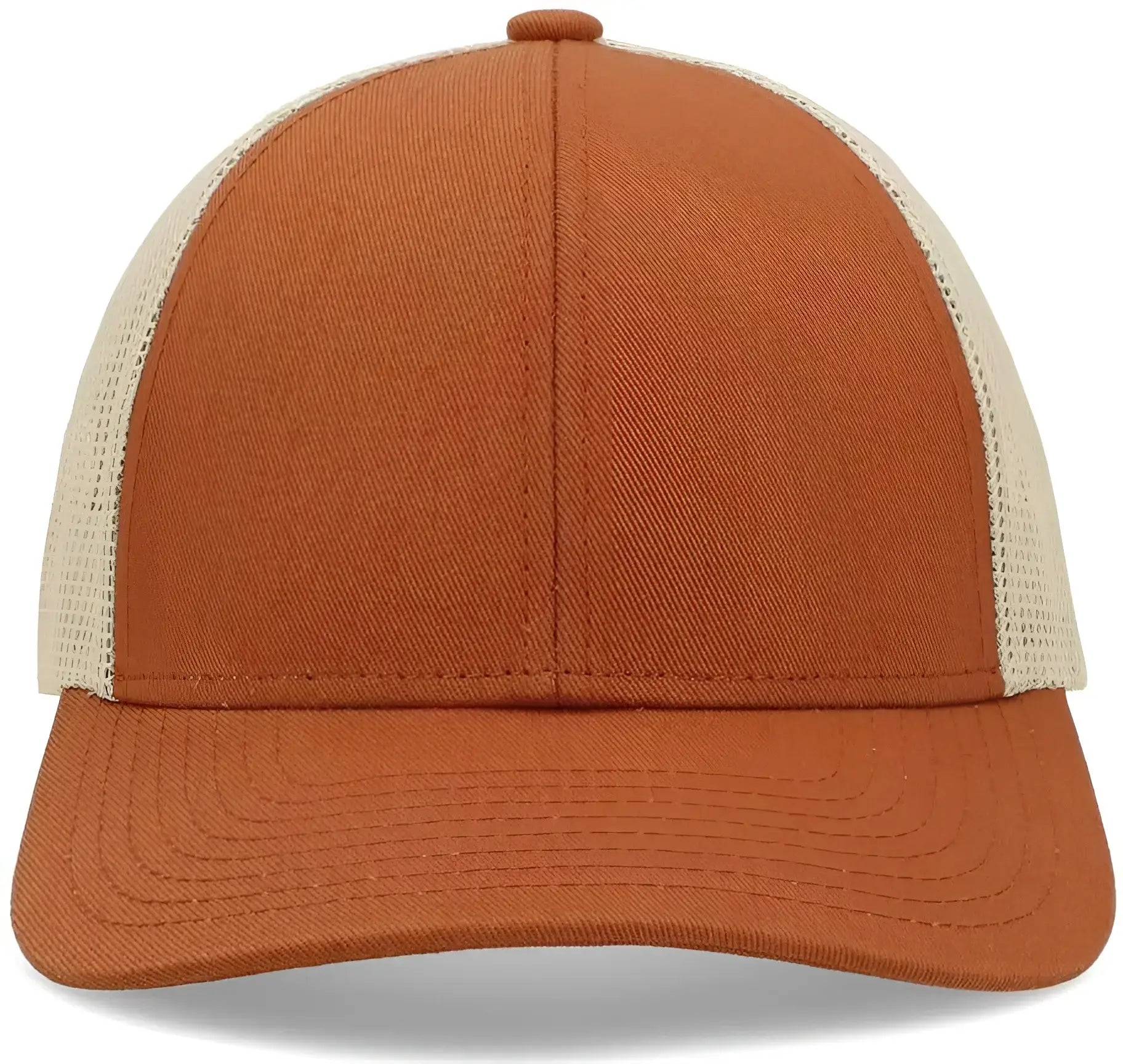 Pacific Headwear P114 Low-Pro Trucker Cap - Rust Beige Rust