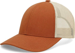 Pacific Headwear P114 Low Pro Trucker Cap Rust Beige Rust Rust Beige Rust / 6 1/2’’ 7’’