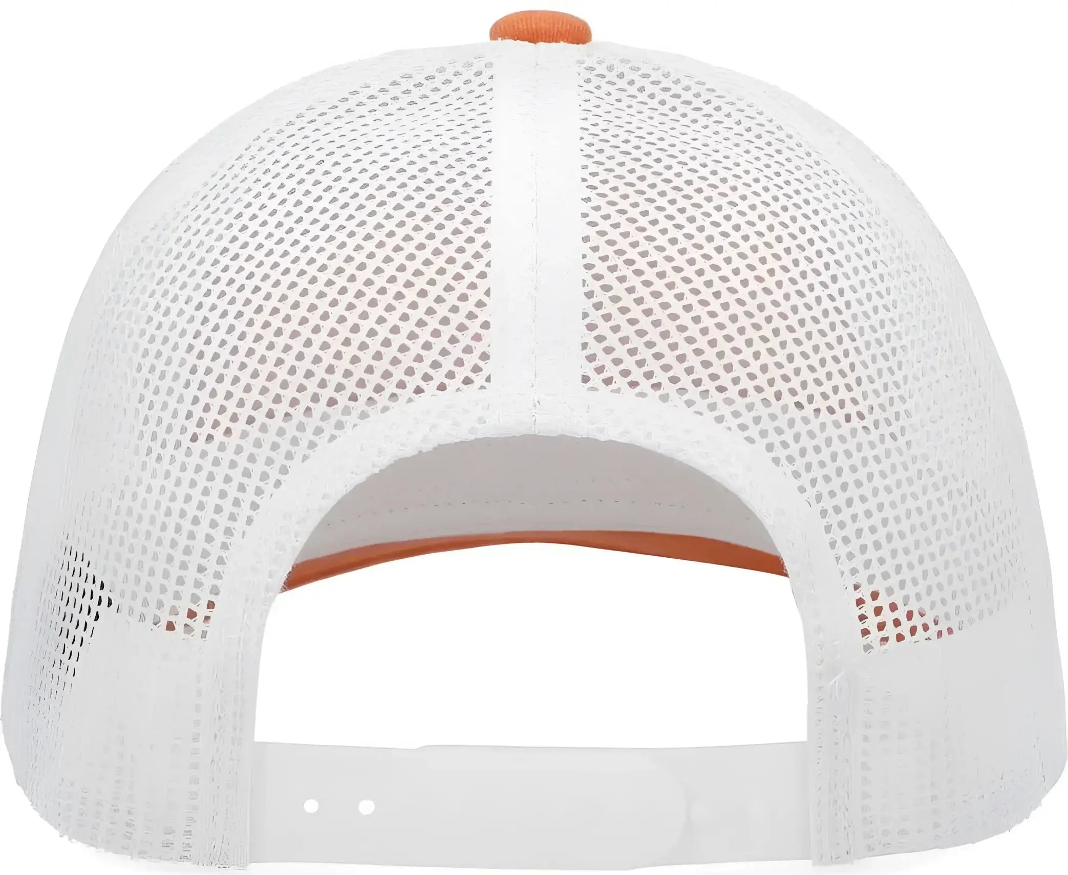 Pacific Headwear P114 Low-Pro Trucker Cap - Tangerine White Orange