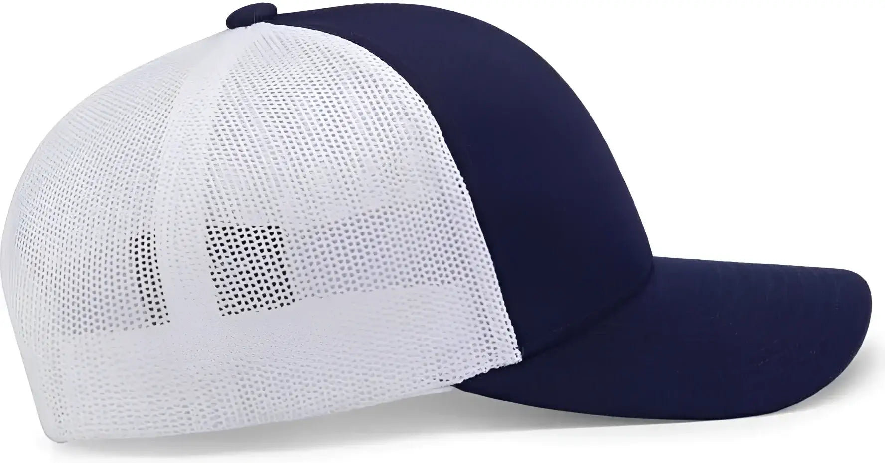 Pacific Headwear P114 Low-Pro Trucker Cap - True Navy White True Navy - True Navy White True Navy / 7’’ - 7 7/8’’