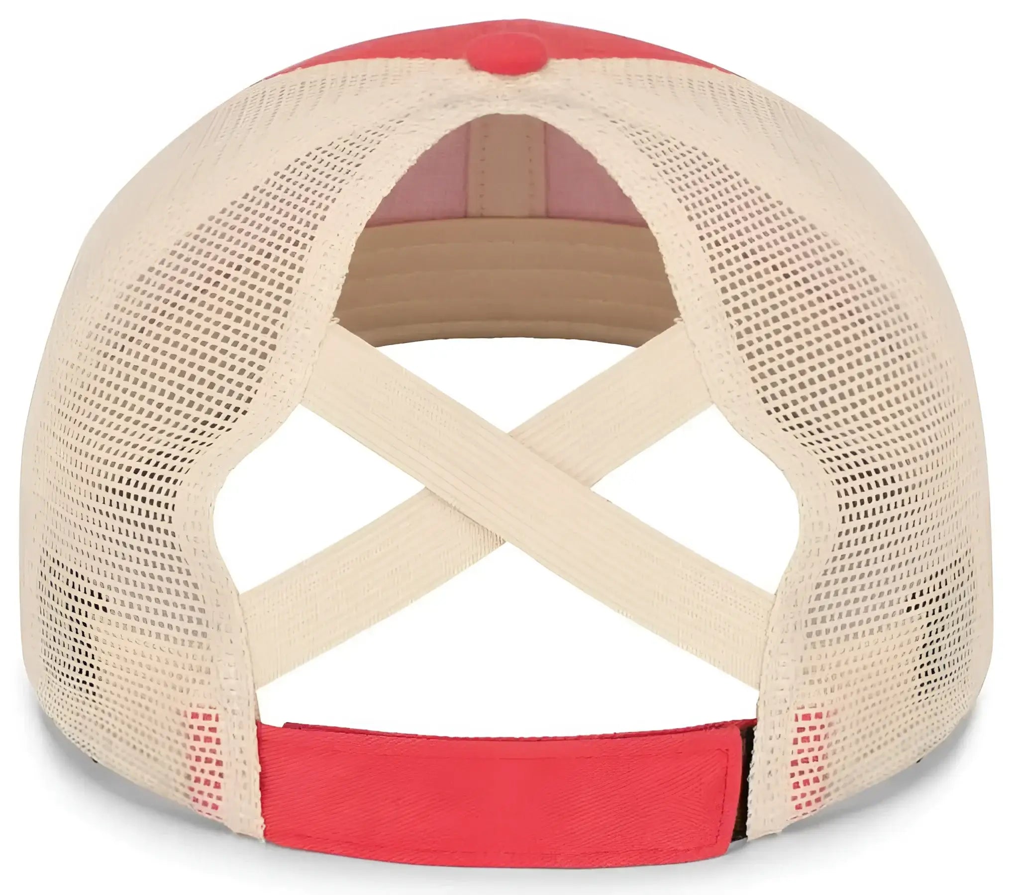 Pacific Headwear P130 Ladies Ponytail Cap - Coral Beige Coral - Coral Kahki / 7’’ 7 7/8’’