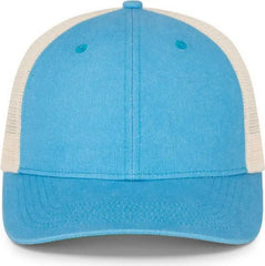 Pacific Headwear P130 Ladies Ponytail Cap - Light Blue Beige Light Blue - Blue Khaki / 7’’ 7 7/8’’