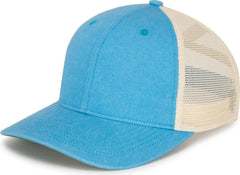 Pacific Headwear P130 Ladies Ponytail Cap - Light Blue Beige Light Blue - Blue Khaki / 7’’ 7 7/8’’