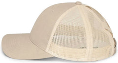 Pacific Headwear P130 Ladies Ponytail Cap - Stone Beige Stone - Stone Beige Stone / 7’’ - 7 7/8’’