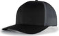 Pacific Headwear P151 Trucker Pacflex Snapback Cap - Black Graphite Black - Black Graphite Black / 7’’ - 7 7/8’’